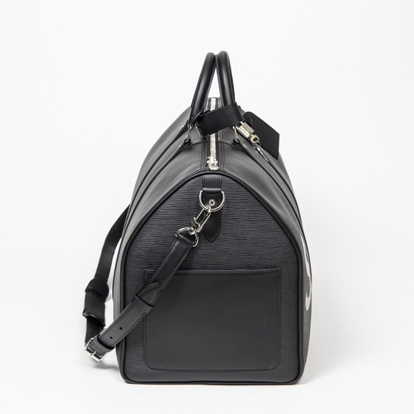 Louis Vuitton Keepall Bandouliere 55 Supreme Black Epi Weekend Travel Duffle Bag - Picture 8 of 12